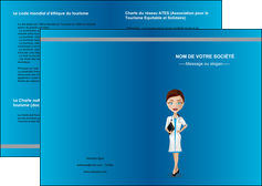 creer modele en ligne depliant 2 volets  4 pages  infirmier infirmiere medecin docteur infirmier MIDBE44834