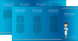 personnaliser modele de depliant 4 volets  8 pages  infirmier infirmiere medecin docteur infirmier MIDBE44842