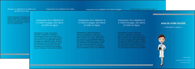 creation graphique en ligne depliant 4 volets  8 pages  infirmier infirmiere medecin docteur infirmier MIDBE44844