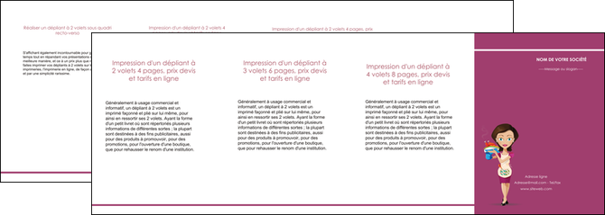 imprimer depliant 4 volets  8 pages  bar et cafe et pub serveuse restaurant restaurateur MIDLU44846