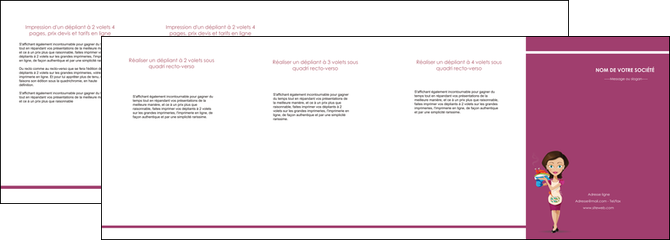 imprimerie depliant 4 volets  8 pages  bar et cafe et pub serveuse restaurant restaurateur MIDLU44848