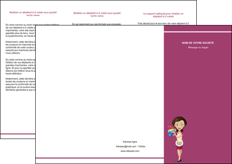 imprimer depliant 3 volets  6 pages  bar et cafe et pub serveuse restaurant restaurateur MIDLU44866