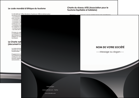 cree depliant 2 volets  4 pages  texture structure design MLGI44958