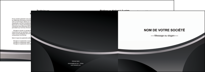 faire modele a imprimer depliant 2 volets  4 pages  texture structure design MLGI44972