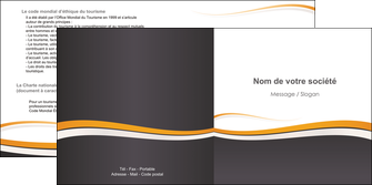maquette en ligne a personnaliser depliant 2 volets  4 pages  standard design abstrait MFLUOO45110