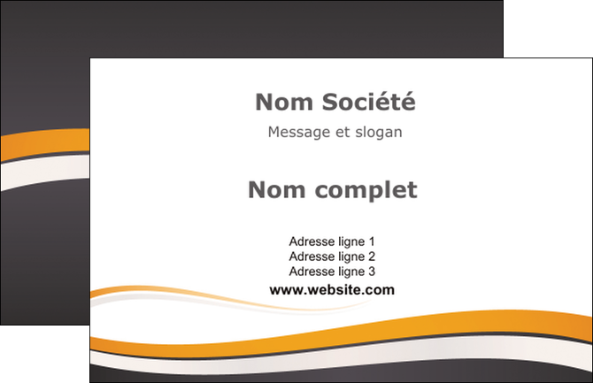faire carte de visite standard design abstrait MIDBE45116
