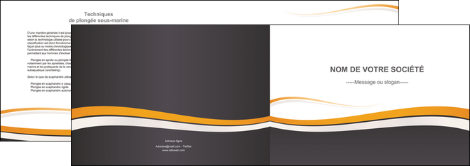personnaliser modele de depliant 2 volets  4 pages  standard design abstrait MIDBE45122