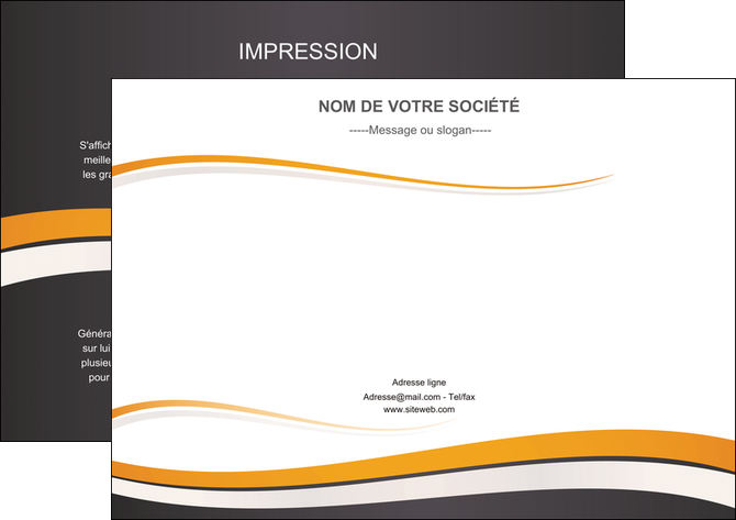 imprimerie flyers standard design abstrait MFLUOO45124