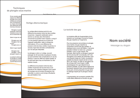 faire depliant 3 volets  6 pages  standard design abstrait MIDBE45138
