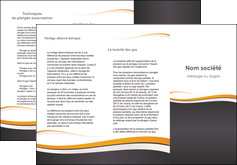 faire depliant 3 volets  6 pages  standard design abstrait MFLUOO45138
