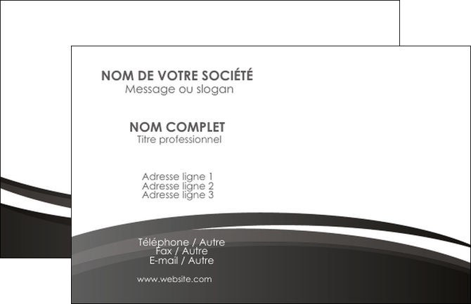 cree carte de visite standard design abstrait MLGI45140