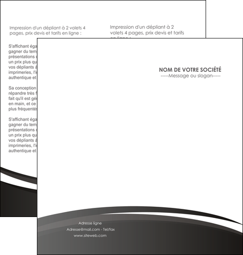 impression depliant 2 volets  4 pages  standard design abstrait MLGI45156