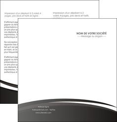 impression depliant 2 volets  4 pages  standard design abstrait MLIG45156