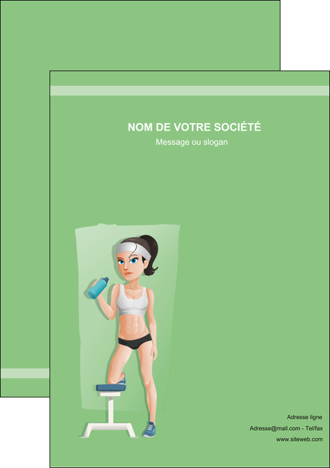 exemple affiche sport sport sportive salle de sport MLIGLU45180