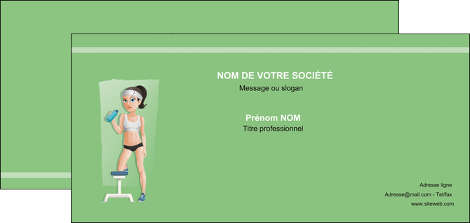 imprimerie carte de correspondance sport sport sportive salle de sport MLIGLU45184