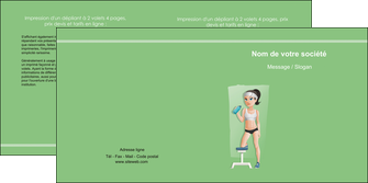personnaliser modele de depliant 2 volets  4 pages  sport sport sportive salle de sport MLIGLU45192