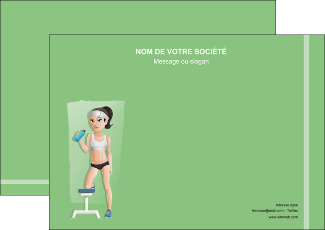 maquette en ligne a personnaliser affiche sport sport sportive salle de sport MLIGLU45200