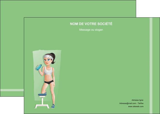 personnaliser modele de affiche sport sport sportive salle de sport MLIGLU45202
