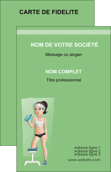 impression carte de visite sport sport sportive salle de sport MLIGLU45212