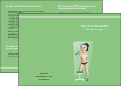 realiser depliant 2 volets  4 pages  sport sport sportive salle de sport MLIGLU45216