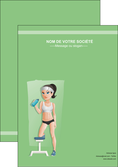 creer modele en ligne affiche sport sport sportive salle de sport MLIGLU45220