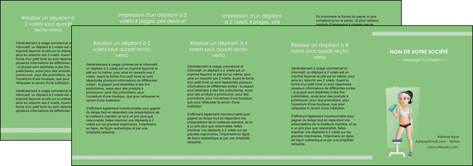 modele en ligne depliant 4 volets  8 pages  sport sport sportive salle de sport MLIGLU45226