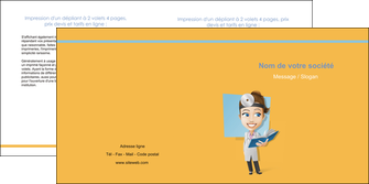 maquette en ligne a personnaliser depliant 2 volets  4 pages  materiel de sante medecin medecine sante MLIGLU45304