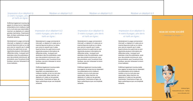 imprimerie depliant 4 volets  8 pages  materiel de sante medecin medecine sante MLIGLU45336