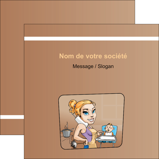 imprimer flyers menagere femme femme au foyer MFLUOO45382