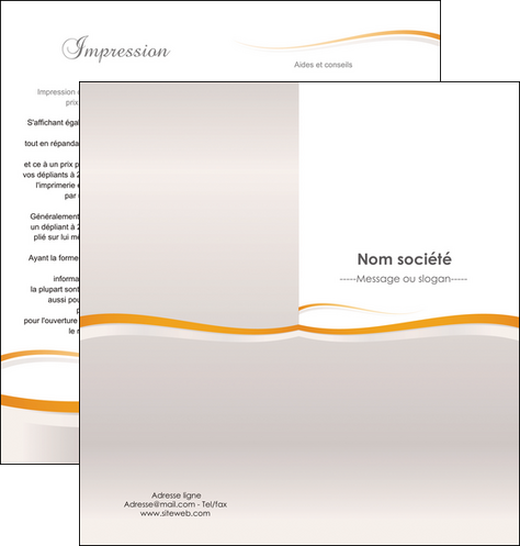 faire depliant 2 volets  4 pages  standard design abstrait MFLUOO45642