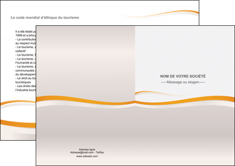 realiser depliant 2 volets  4 pages  standard design abstrait MFLUOO45658