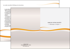 realiser depliant 2 volets  4 pages  standard design abstrait MFLUOO45658