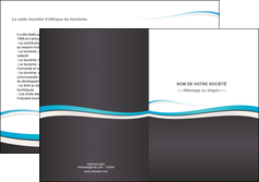 creation graphique en ligne depliant 2 volets  4 pages  standard design abstrait MLIGBE45714