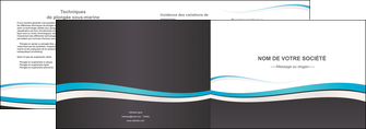 exemple depliant 2 volets  4 pages  standard design abstrait MLIGBE45724