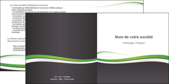 maquette en ligne a personnaliser depliant 2 volets  4 pages  standard design abstrait MFLUOO45760