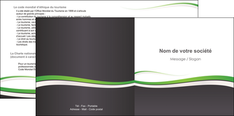maquette en ligne a personnaliser depliant 2 volets  4 pages  standard design abstrait MIF45760