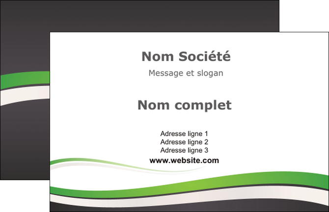 maquette en ligne a personnaliser carte de visite standard design abstrait MFLUOO45766