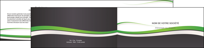 impression depliant 2 volets  4 pages  standard design abstrait MFLUOO45770