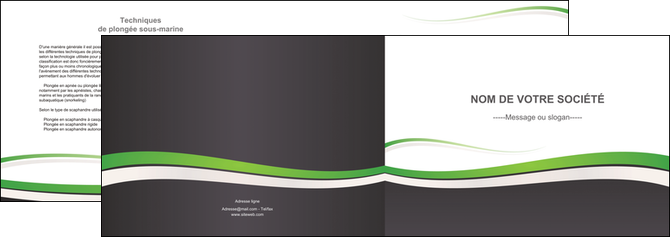 faire modele a imprimer depliant 2 volets  4 pages  standard design abstrait MFLUOO45772