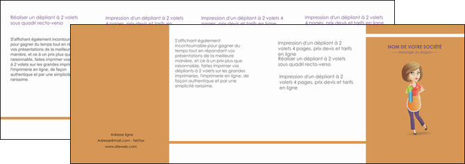 creation graphique en ligne depliant 4 volets  8 pages  menagere femme femme au foyer MFLUOO45802