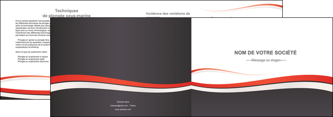 realiser depliant 2 volets  4 pages  texture contexture structure MFLUOO45856