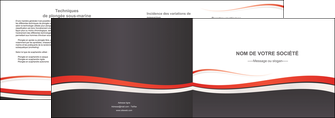 realiser depliant 2 volets  4 pages  texture contexture structure MLIGLU45856