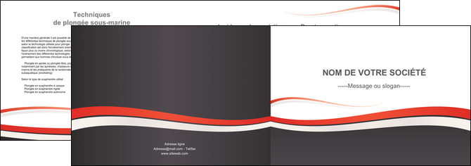 modele depliant 2 volets  4 pages  texture contexture structure MFLUOO45858