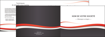 modele depliant 2 volets  4 pages  texture contexture structure MLIGLU45858