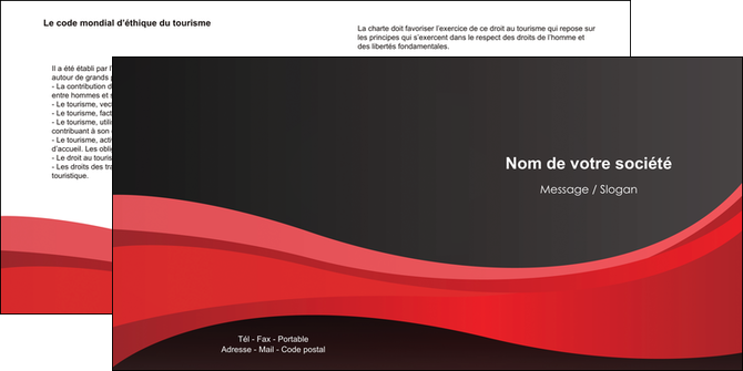 imprimerie depliant 2 volets  4 pages  standard texture contexture MFLUOO46530
