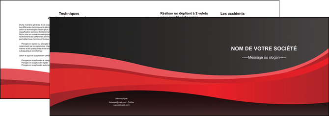 exemple depliant 2 volets  4 pages  standard texture contexture MFLUOO46542