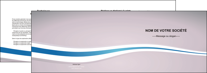 modele en ligne depliant 2 volets  4 pages  standard texture contexture MLGI46634
