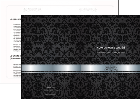 creer modele en ligne depliant 2 volets  4 pages  standard texture abstrait MFLUOO46666