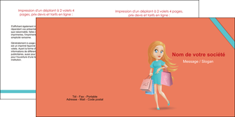 modele en ligne depliant 2 volets  4 pages  vetements et accessoires shopping magasin fille MIDBE46710