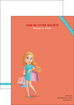imprimerie flyers vetements et accessoires shopping magasin fille MIDBE46742